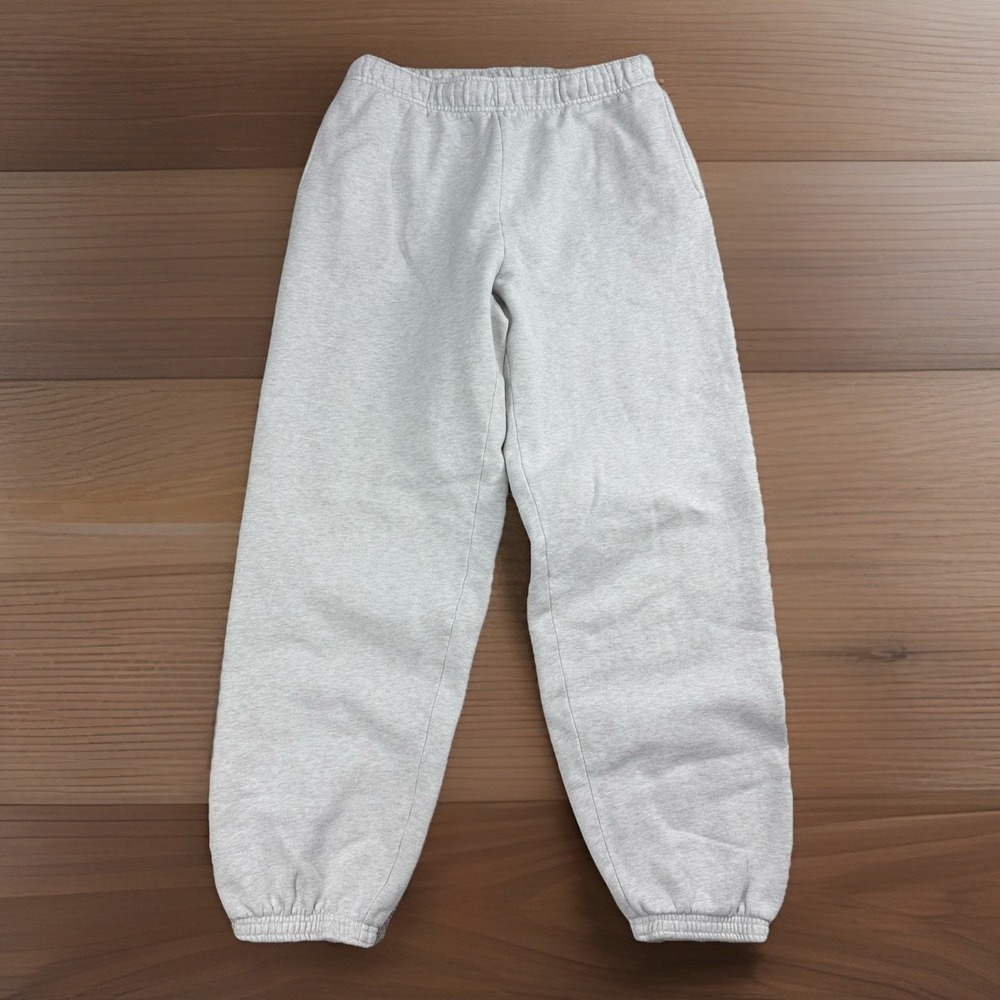 Aritzia Tna CozyAF Fleece Joggers Womens S Light Gray High Rise 27 Inseam $88